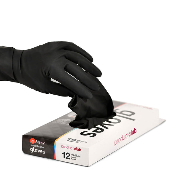 Product Club Jetblack Reusable Gloves (S). 12 unidades.